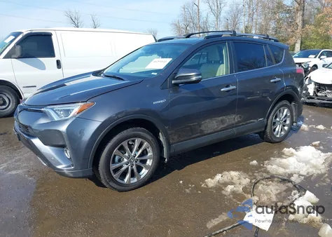 2017 Toyota Rav4 Hybrid Limited из США, поврежденный, VIN JTMDJREV3HD093978